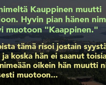 Mies nimeltä Kauppinen muutti Kuopioon