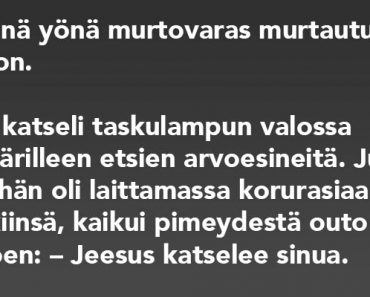 Jeesus katselee sinua