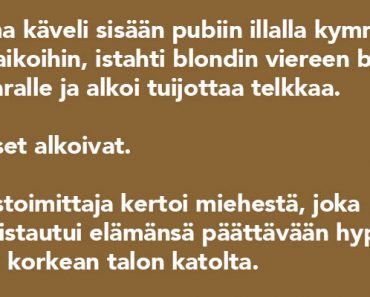 Jorma käveli pubiin