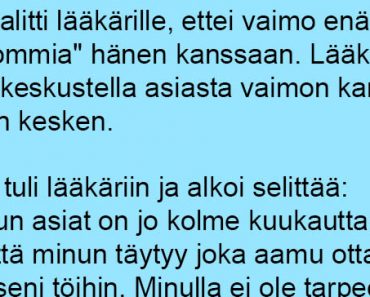 Mies valitti lääkärille