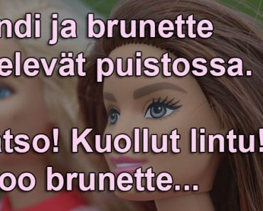 Blondi ja brunette kävelivät puistossa