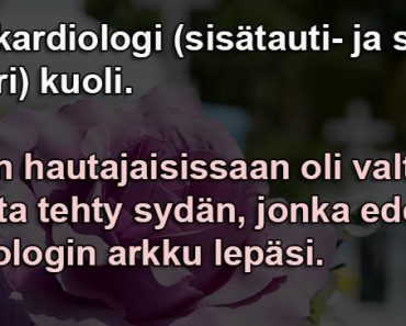 Hautajaisissa