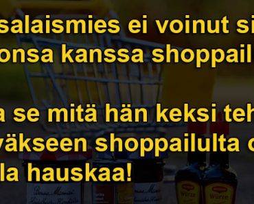 Ruotsalaismies ei voinut sietää vaimonsa kanssa shoppailua.