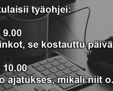 Turkkulaisii tyäohjei