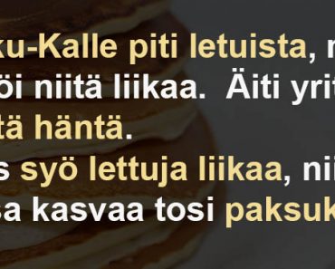 Pikku-Kalle piti letuista