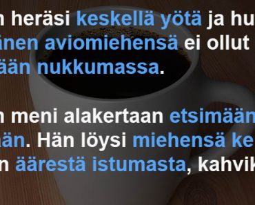 Nainen heräsi keskellä yötä