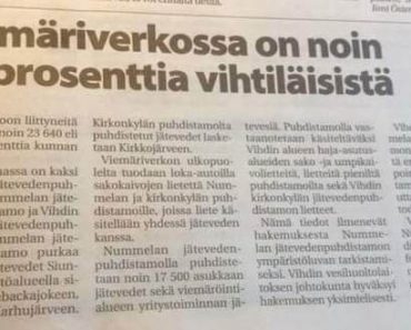 Vihtiläiset viemäriverkossa