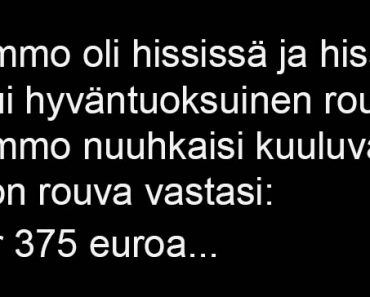 Mummo oli hississä ja hissiin astui hyväntuoksuinen rouva