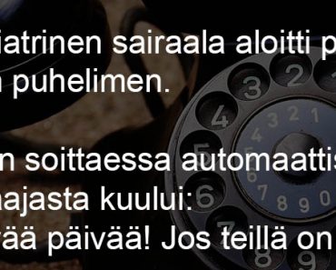 Psykiatrisen sairaalan puhelinvastaaja