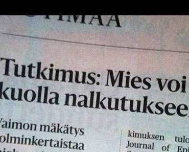 Tutkimus: Mies voi kuolla nalkutukseen