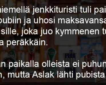 Jenkkituristi Rovaniemellä