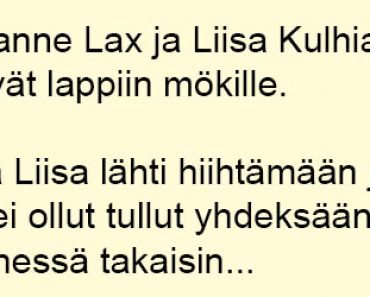 Marianne Lax ja Liisa Kulhia lapissa