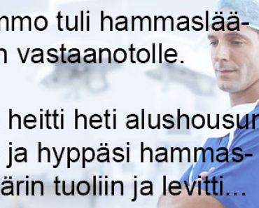 Mummo hammaslääkärissä