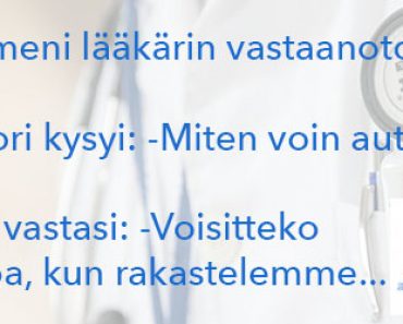 Pari lääkärin vastaanotolla