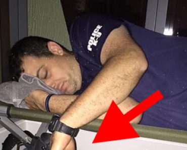 Kuva nukkuvasta poliisista leviää – Katso kuva kokonaan niin ymmärrät miksi