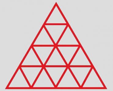 Kuinka monta kolmiota näet kuvassa? – Vain pieni osa ihmisistä onnistuu löytämään kaikki