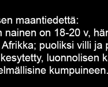 NAISEN MAANTIEDETTÄ vs MIEHEN MAANTIEDETTÄ