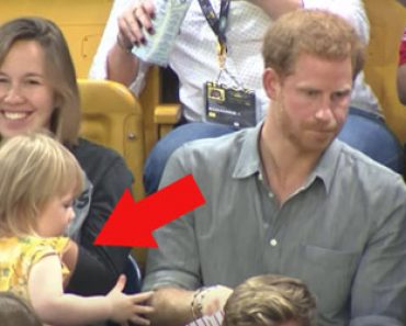 Video: Ovela pikkutyttö tekee jotain suloista katsomossa istuneelle prinssi Harrylle