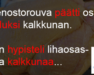 Hienostorouva päätti ostaa jouluksi kalkkunan