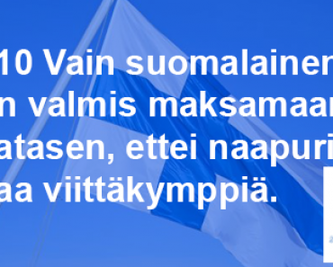 Millainen on Suomalainen? – Lue 10 kohtaa