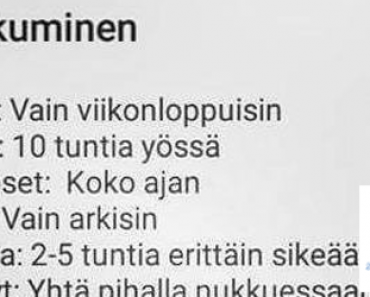 Horoskooppi: Nukkuminen