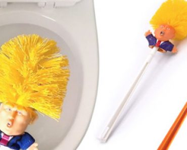Nyt voit pestä WC-pöntön Donald Trump -vessaharjalla!